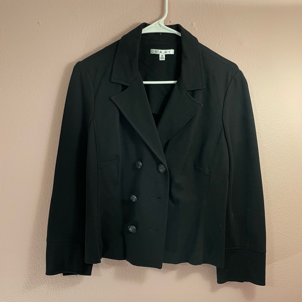 Cabi Black Double-Breasted Jacket - image 1